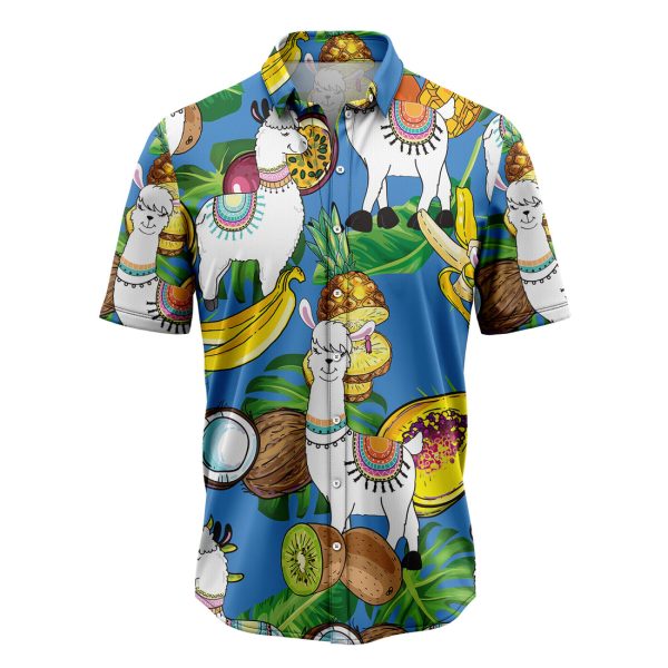 Llama Love Fruit Hawaiian Shirt, Summer Shirt For Men and Women Jezsport.com