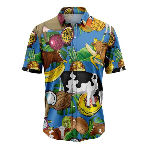 Cow Love Fruit Hawaiian Shirt, Summer Shirt For Men and Women Jezsport.com