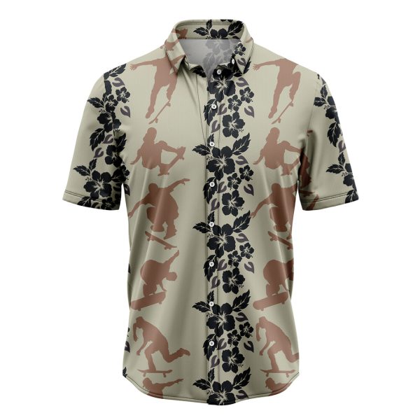 Skateboard Pattern Hawaiian Shirt, Summer Shirt For Men and Women Jezsport.com