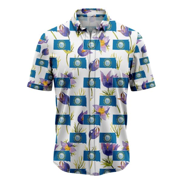 South Dakota American Pasque Hawaiian Shirt, Summer Shirt For Men and Women Jezsport.com