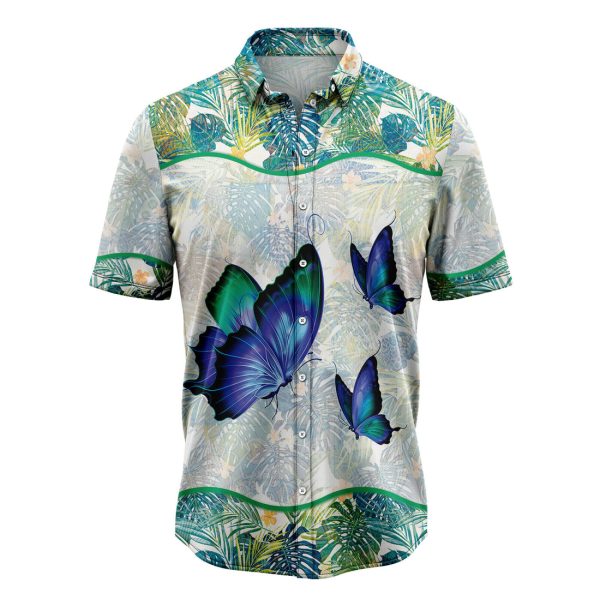 Butterfly Tropical Hawaiian Shirt, Summer Shirt For Men and Women Jezsport.com