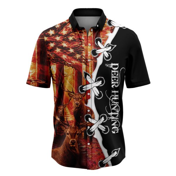 Deer Hunting Flag Forest Hawaiian Shirt, Summer Shirt For Men and Women Jezsport.com