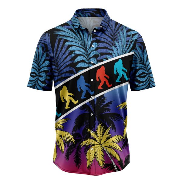 Vacation Tropical Coconut Palm Bigfoot Hawaiian Shirt, Summer Shirt For Men and Women Jezsport.com