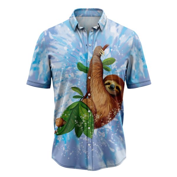 Sloth Tie Dye Hawaiian Shirt, Summer Shirt For Men and Women Jezsport.com