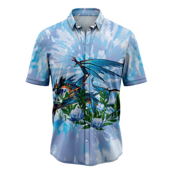 Dragon Tie Dye Hawaiian Shirt, Summer Shirt For Men and Women Jezsport.com