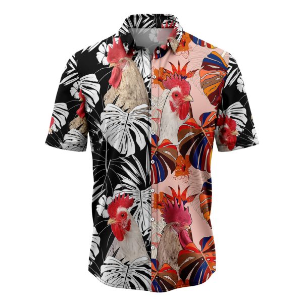 Chicken Floral Hawaiian Shirt, Summer Shirt For Men and Women Jezsport.com