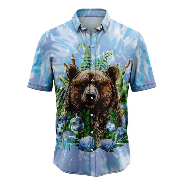 Bear Tie Dye Hawaiian Shirt, Summer Shirt For Men and Women Jezsport.com