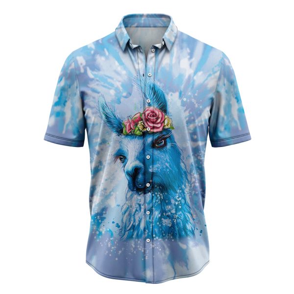 Llama Tie Dye Hawaiian Shirt, Summer Shirt For Men and Women Jezsport.com