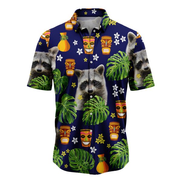 Raccoon Native Tropical Hawaiian Shirt, Summer Shirt For Men and Women Jezsport.com