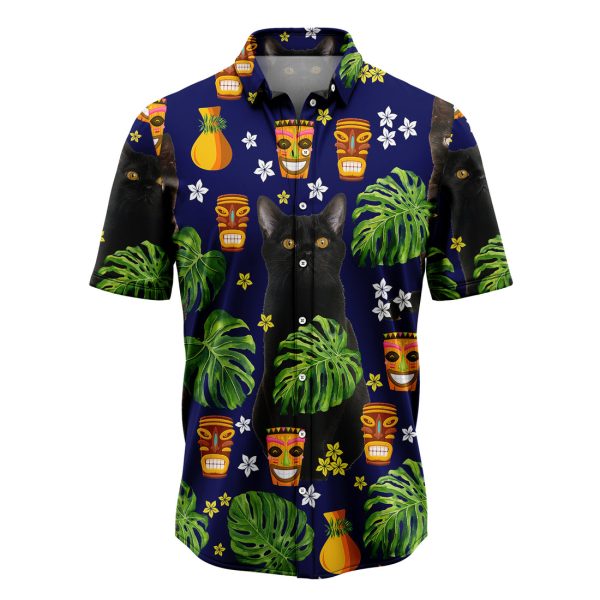 Black Cat Native Tropical Hawaiian Shirt, Summer Shirt For Men and Women Jezsport.com