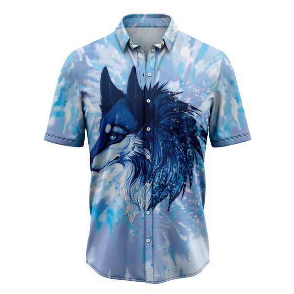 Wolf Tie Dye Hawaiian Shirt, Summer Shirt For Men and Women Jezsport.com