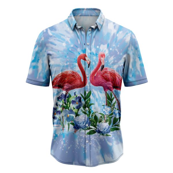 Flamingo Tie Dye Hawaiian Shirt, Summer Shirt For Men and Women Jezsport.com