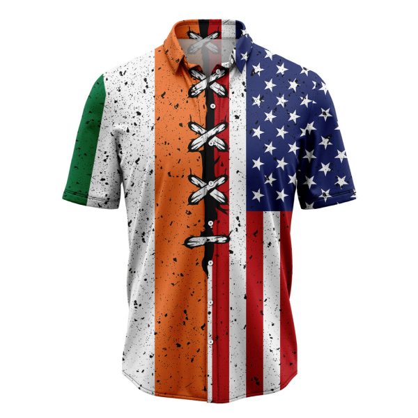 Irish USA Flag Hawaiian Shirt, Summer Shirt For Men and Women Jezsport.com