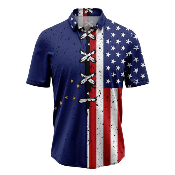 Alaska USA Flag Hawaiian Shirt, Summer Shirt For Men and Women Jezsport.com