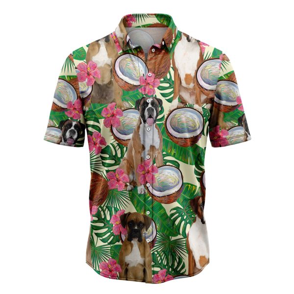 Boxer Tropical Coconut Hawaiian Shirt, Summer Shirt For Men and Women Jezsport.com