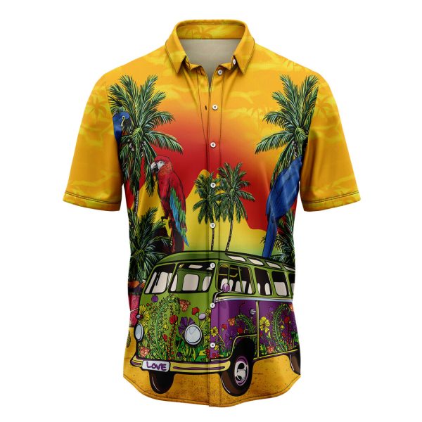 Vintage Hippie bus Hawaiian Shirt, Summer Shirt For Men and Women Jezsport.com