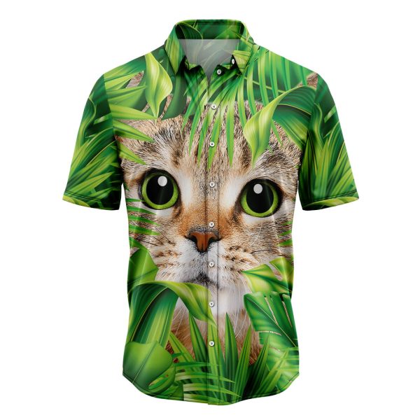 Cat Hiding Hawaiian Shirt, Summer Shirt For Men and Women Jezsport.com