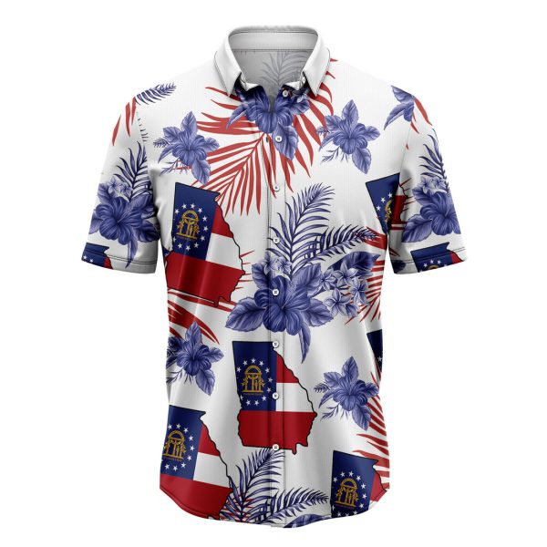 Georgia Proud Hawaiian Shirt, Summer Shirt For Men and Women Jezsport.com