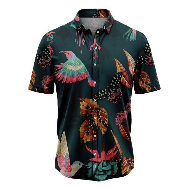 Floral Tropical Hummingbird Hawaiian Shirt, Summer Shirt For Men and Women Jezsport.com