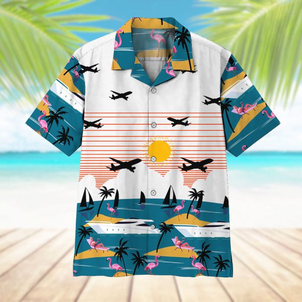 3D Summer Beach Flamingo Hawaii Shirt, Summer Shirt For Men and Women Jezsport.com