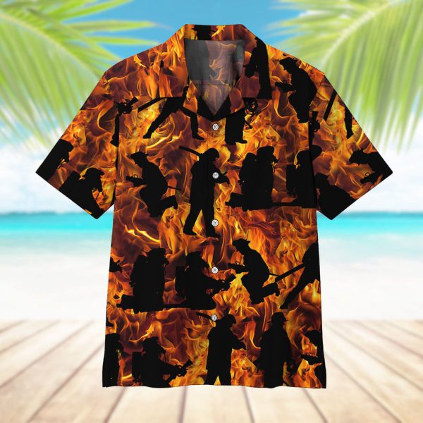 3D Fire Fighter Hawaii Shirt, Summer Shirt For Men and Women Jezsport.com