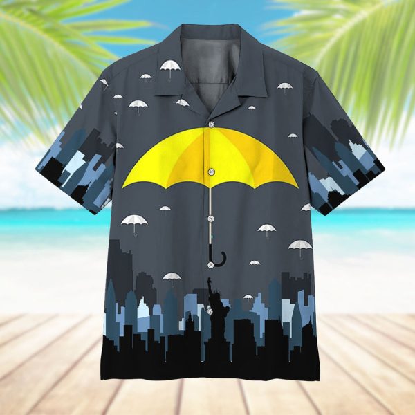 3D Yellow Umbrella Hawaii Shirt, Summer Shirt For Men and Women Jezsport.com