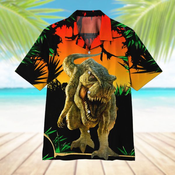 3D Dinosaur Hawaii Shirt, Summer Shirt For Men and Women Jezsport.com