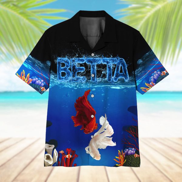 3D Betta Fish Hawaii Shirt, Summer Shirt For Men and Women Jezsport.com