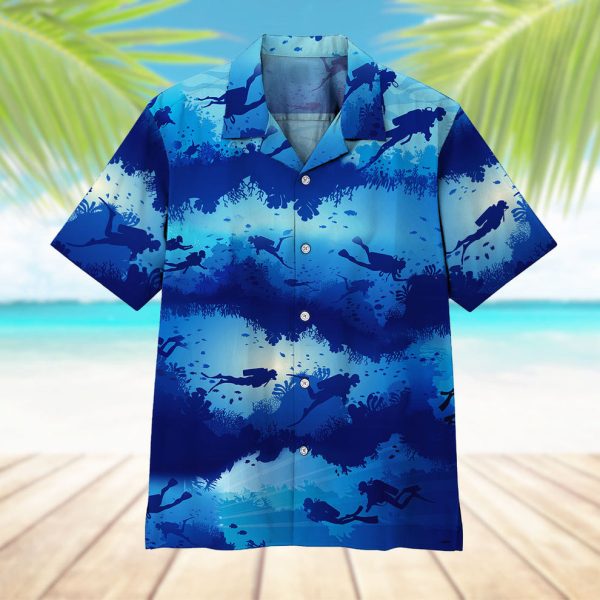 3D Scuba Diving Hawaii Shirt, Summer Shirt For Men and Women Jezsport.com