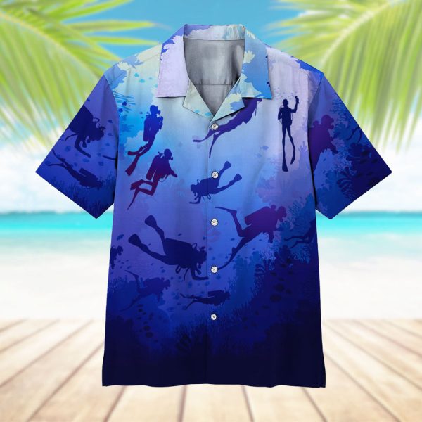 3D Scuba Diving Hawaii Shirt, Summer Shirt For Men and Women Jezsport.com