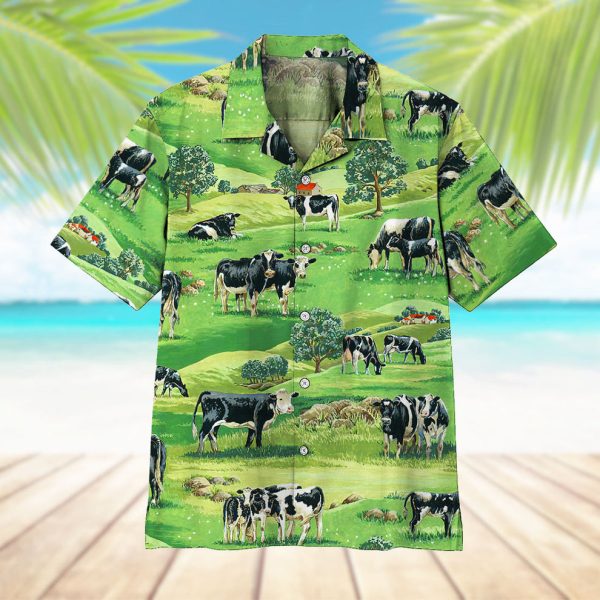 3D Dairy Cow Hawaii Shirt, Summer Shirt For Men and Women Jezsport.com