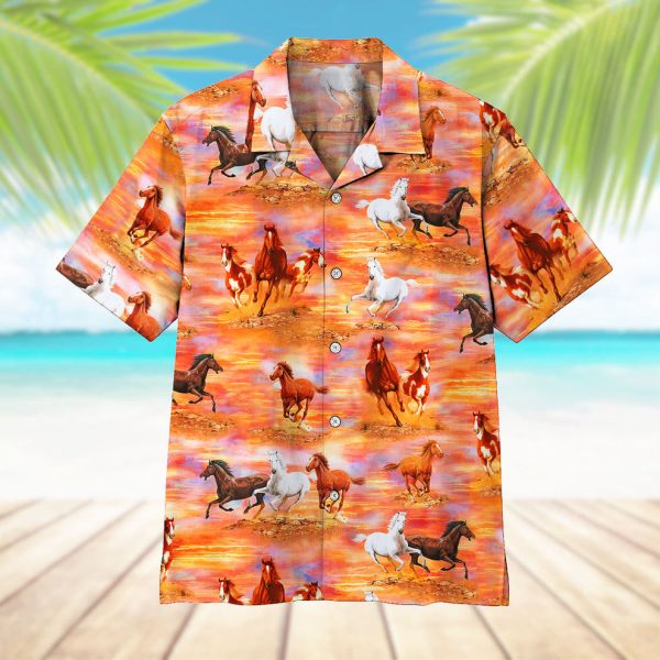 3D Horse Hawaii Shirt, Summer Shirt For Men and Women Jezsport.com