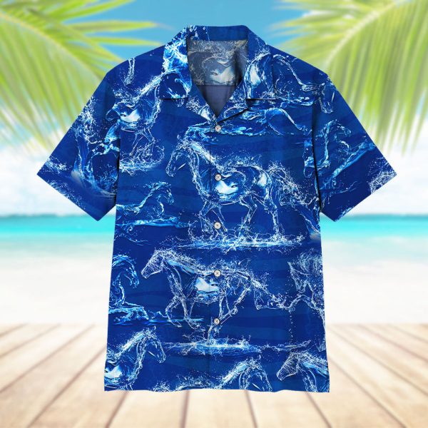 3D Water Horse Hawaii Shirt, Summer Shirt For Men and Women Jezsport.com