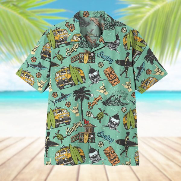 3D Surfing Time Hawaii Shirt, Summer Shirt For Men and Women Jezsport.com