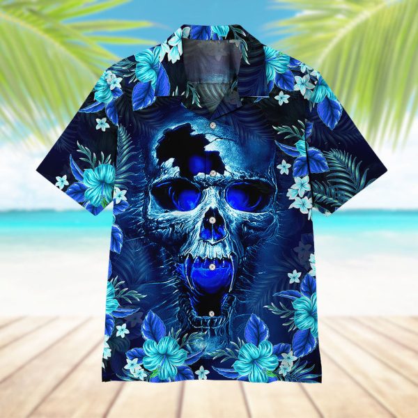 3D Skull Hawaii Shirt, Summer Shirt For Men and Women Jezsport.com