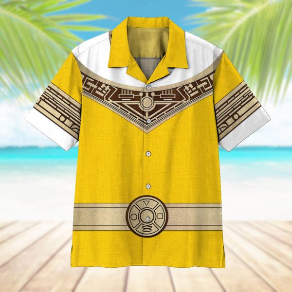 3D Power Ranger Zeo Yellow Hawaii Shirt, Summer Shirt For Men and Women Jezsport.com