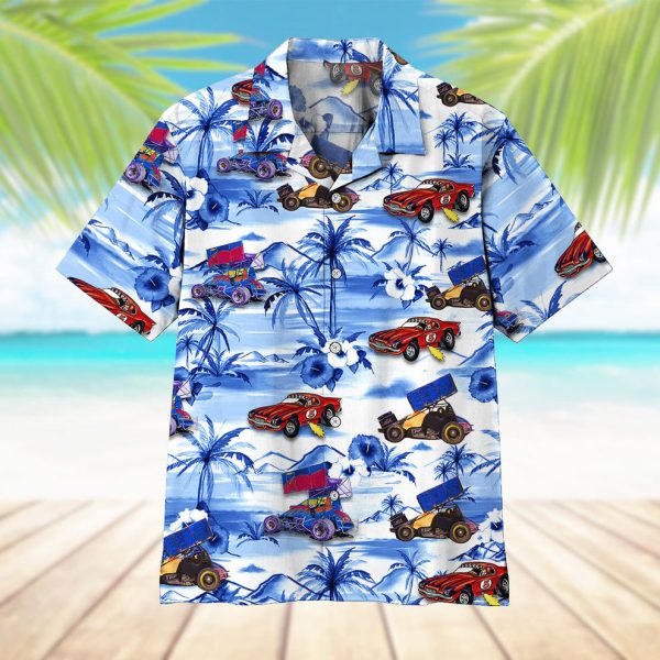 3D Dirt Track Racing Hawaii Shirt, Summer Shirt For Men and Women Jezsport.com