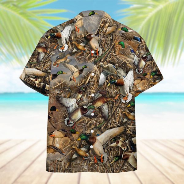 3D Duck Hunting Hawaii shirt, Summer Shirt For Men and Women Jezsport.com