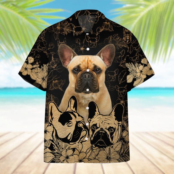 3D French Bulldog Hawaii Shirt, Summer Shirt For Men and Women Jezsport.com