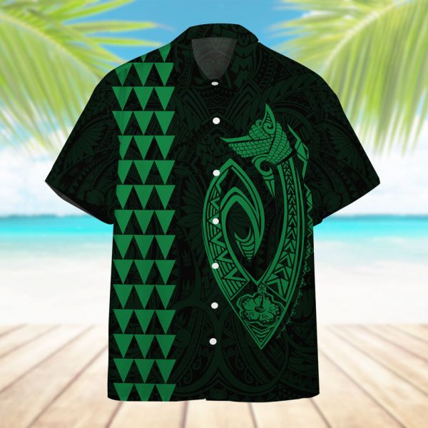 3D Green Fish Hook Hawaii Shirt, Summer Shirt For Men and Women Jezsport.com