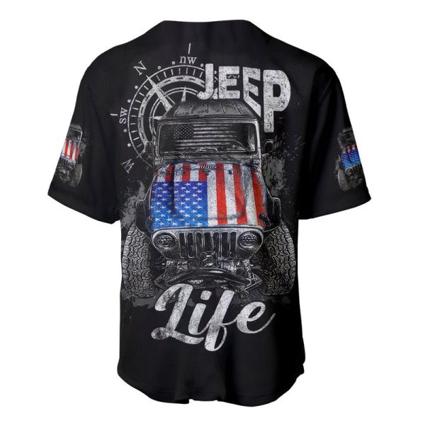 American Jeep Baseball Jersey Vintage Jeep Life Jezsport.com