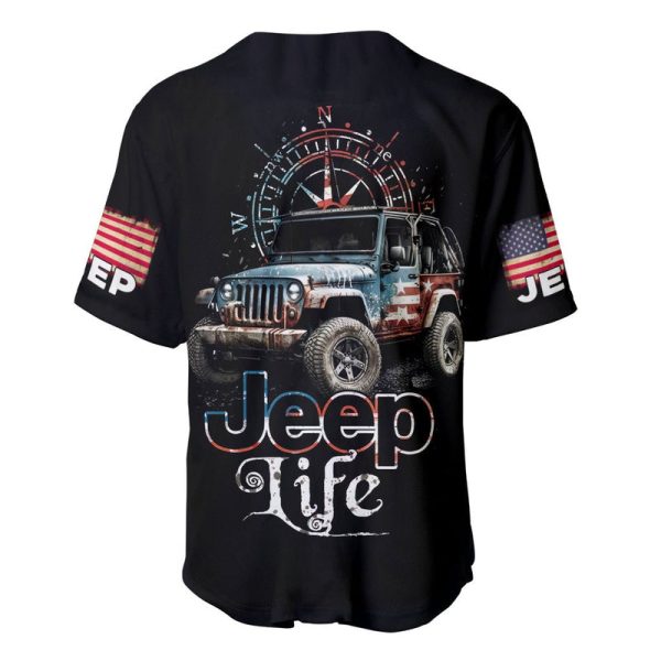 American Jeep Baseball Jersey Vintage Jeep Life Jezsport.com