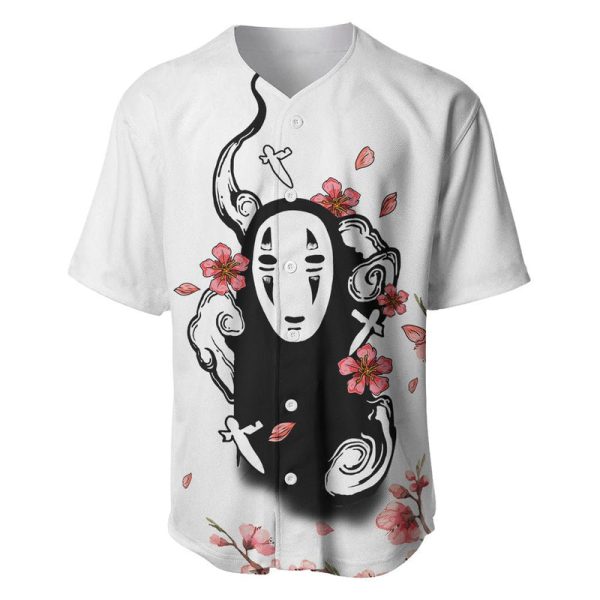 Anime Movie No Face Baseball Jersey Sakura Sumi-e Style Jezsport.com