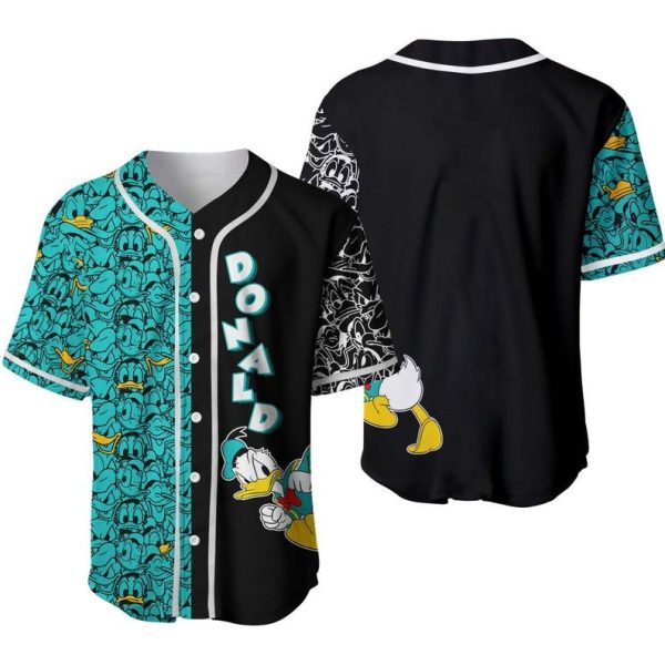 Donald Duck Disney Baseball Jersey For Men and Women Jezsport.com