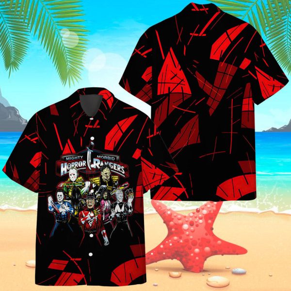 3D Horror Rangers Hawaii Shirt, Summer Shirt For Men and Women Jezsport.com