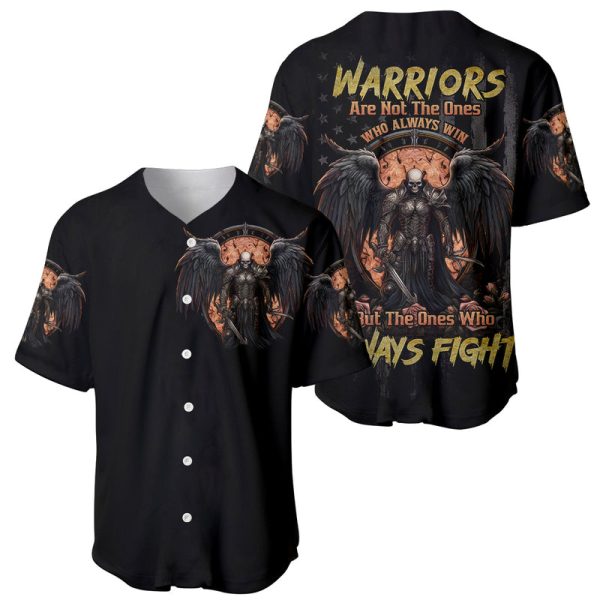 Warrior Skull Baseball Jersey Warriors Are The One Who Always Fight For Men and Women Jezsport.com