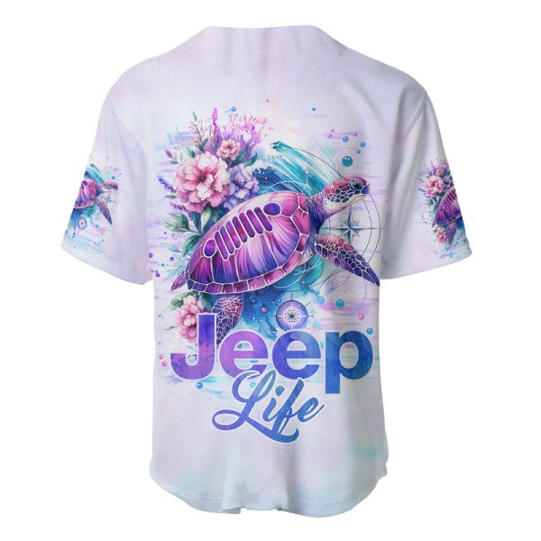 Jeep Life Baseball Jersey Sea Turtle Jeep Jezsport.com