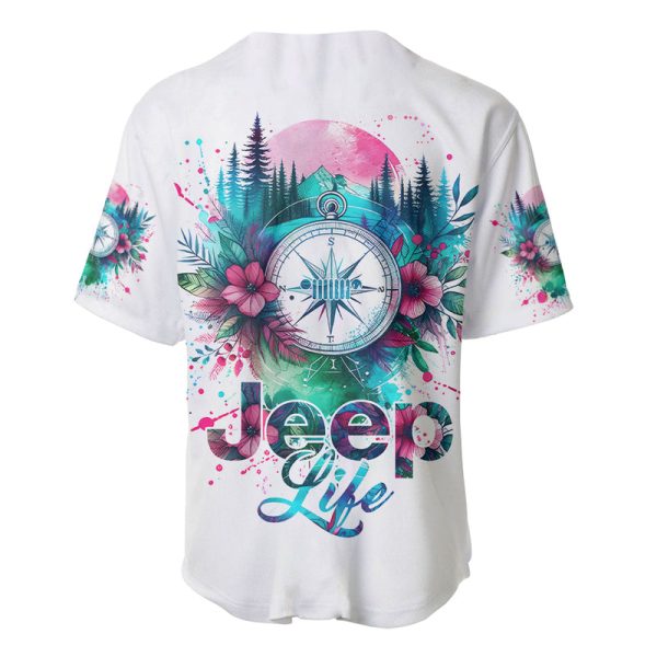 Jeep Life Baseball Jersey Forest Jeep Jezsport.com