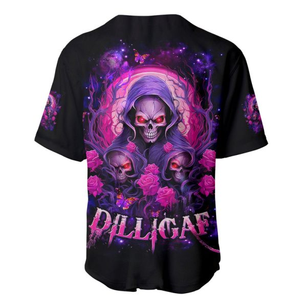 Rose Skull Baseball Jersey DILLIGAG Jezsport.com