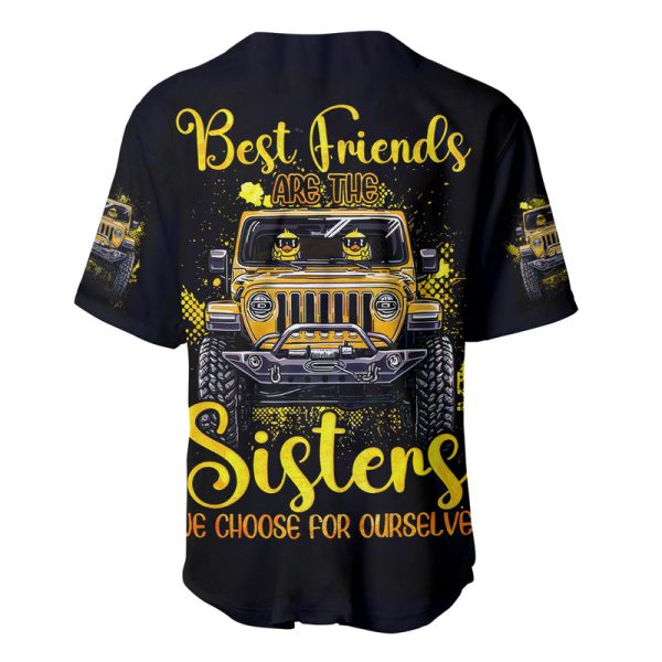 Duck Jeep Baseball Jersey Best Friend Are The Sisters Jezsport.com